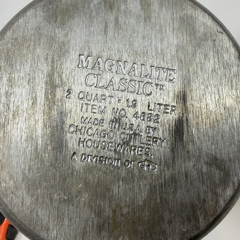 Magnalite Classic Sauce Pan w/Lid 2 Qt Chicago Cutlery 4682 Aluminum Vintage USA